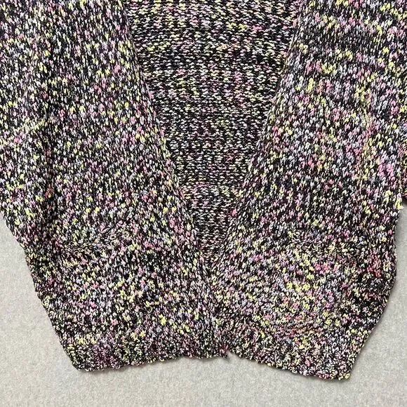 Hayden Black Multicolor Oversized Open Front Cardigan NWT Size 1X/2X - Picture 5 of 8